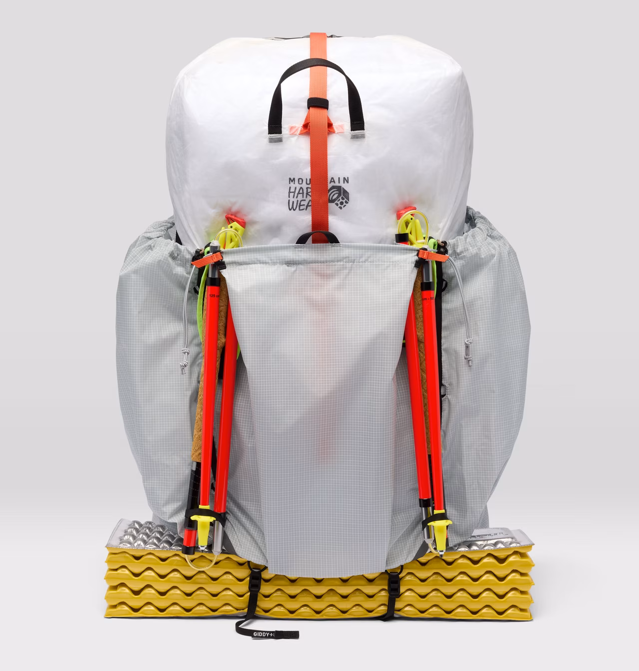 The Mountain Hardwear Alakazam pack in ALUULA Graflyte fabric